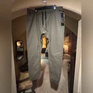 South Pole Olive Joggers with Navy Drawstring